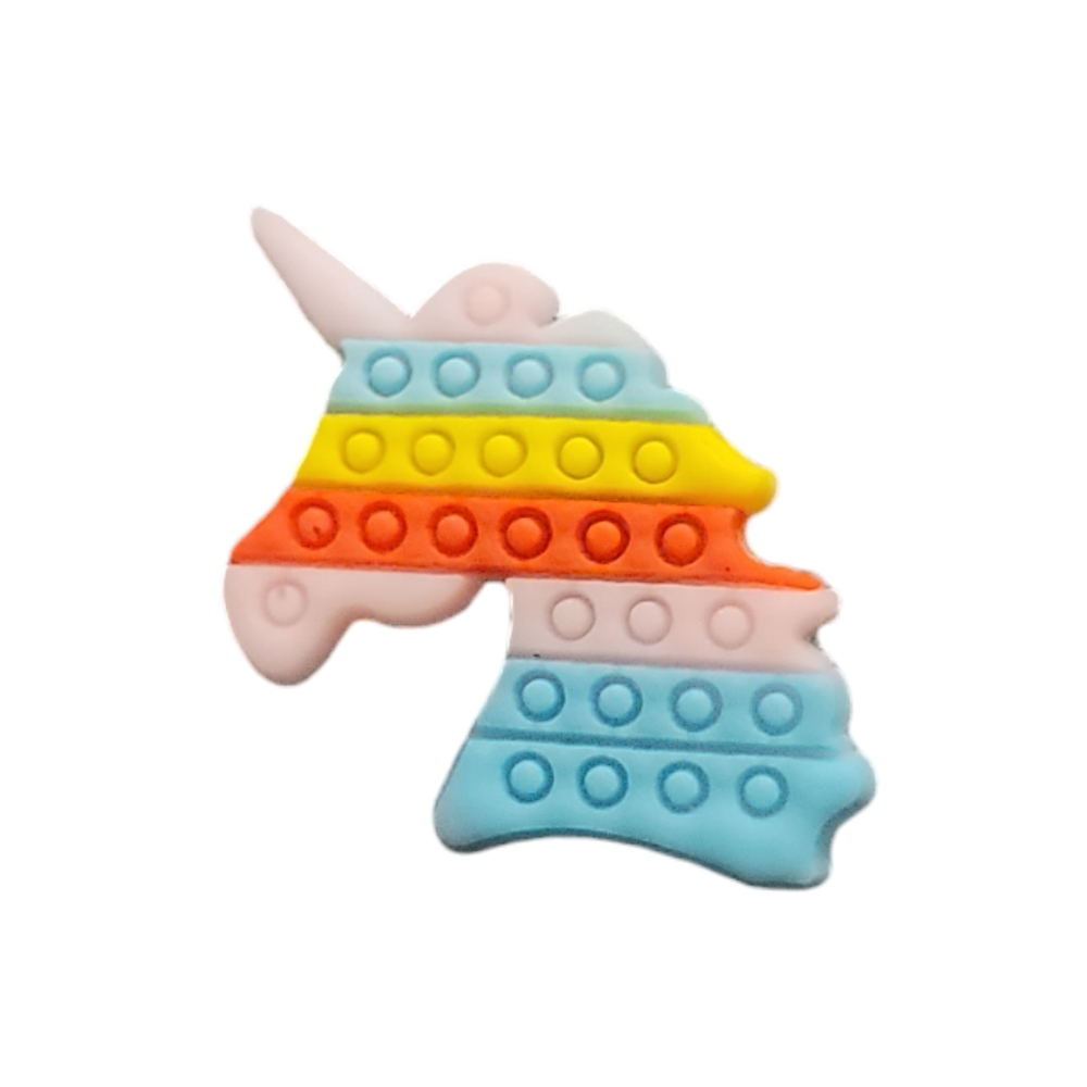 NEW Unicorn Pop It Croc Charm
